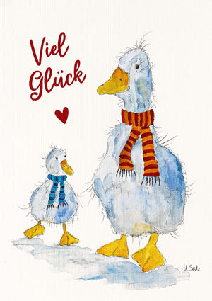 Gänse Paula und Paul - "Viel Glück"