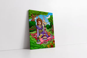 Prinzessin beim Picknick